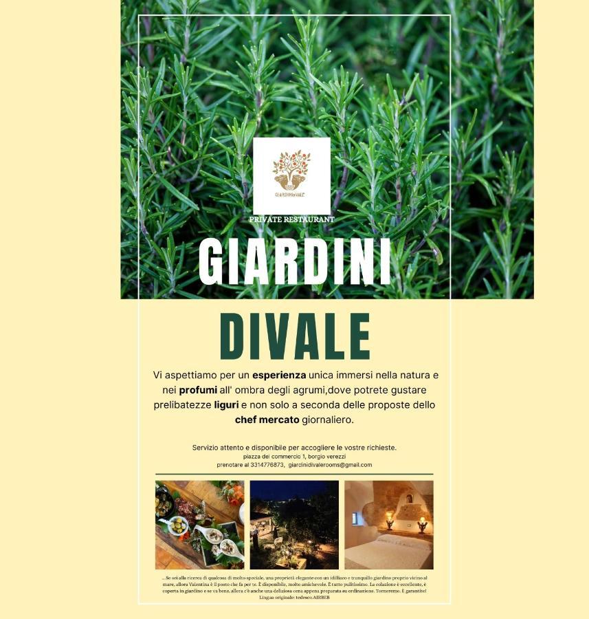 B&B Giardinidivale A 2 Chilometri Da Finale Ligure Борджо-Верецци Экстерьер фото